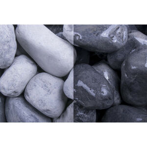 Granulati Zandobbio Okrasné kamene Nero Ebano 40/60 mm 25 kg